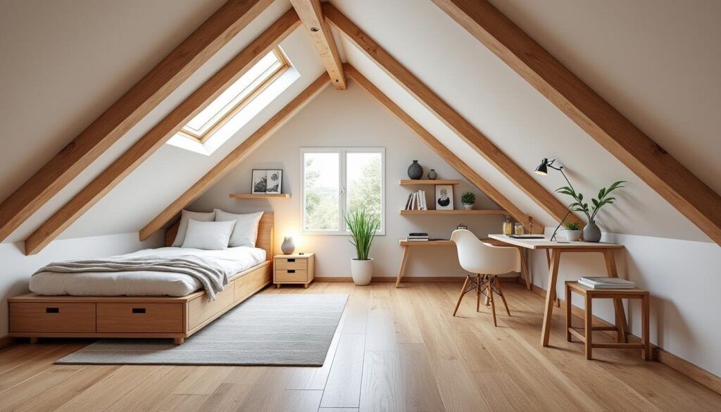 découvrez des conseils pratiques pour aménager une chambre sous comble à plafond très bas et optimiser l'espace tout en gardant un confort maximal.