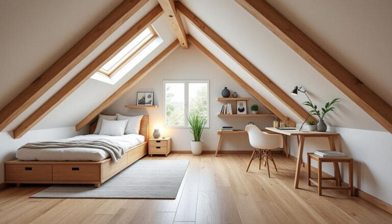 découvrez des conseils pratiques pour aménager une chambre sous comble à plafond très bas et optimiser l'espace tout en gardant un confort maximal.