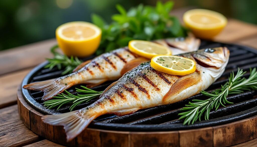 découvrez une recette simple et délicieuse pour préparer un bar au barbecue, un poisson grillé parfait à savourer en toute saison.