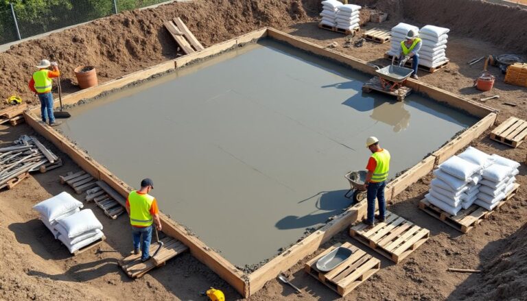 découvrez combien de sacs de ciment sont nécessaires pour réaliser une dalle de 20 m² avec une épaisseur de 15 cm, et optimisez votre projet de construction.