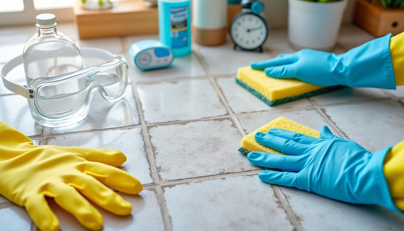 découvrez combien de temps laisser agir l'acide chlorhydrique sur le carrelage pour un nettoyage efficace sans l'endommager.