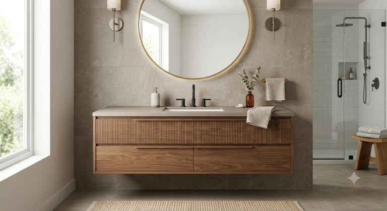Poser un meuble vasque de salle de bain soi-même