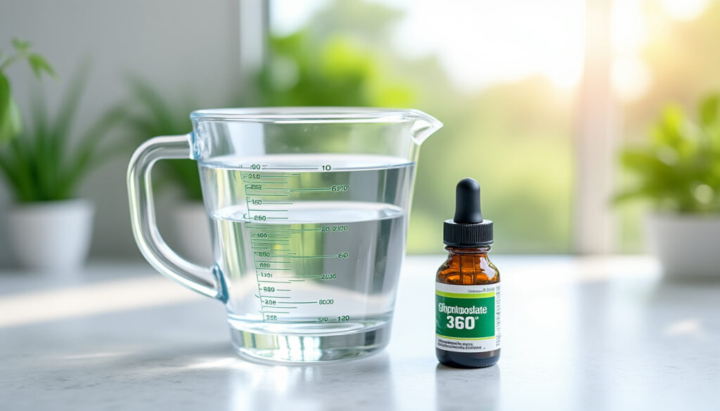 découvrez la quantité idéale de glyphosate 360 à doser pour 1 litre d’eau afin d'assurer une efficacité optimale tout en respectant les consignes de sécurité.