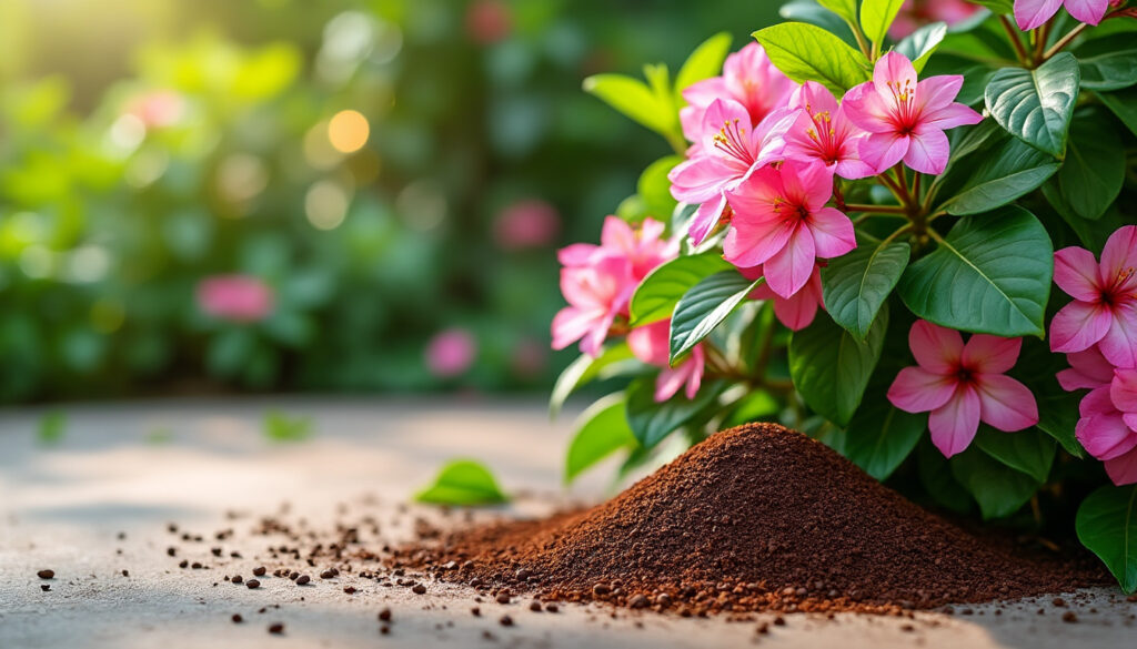 découvrez comment utiliser le marc de café comme engrais naturel pour favoriser la croissance saine et florissante de votre laurier rose.
