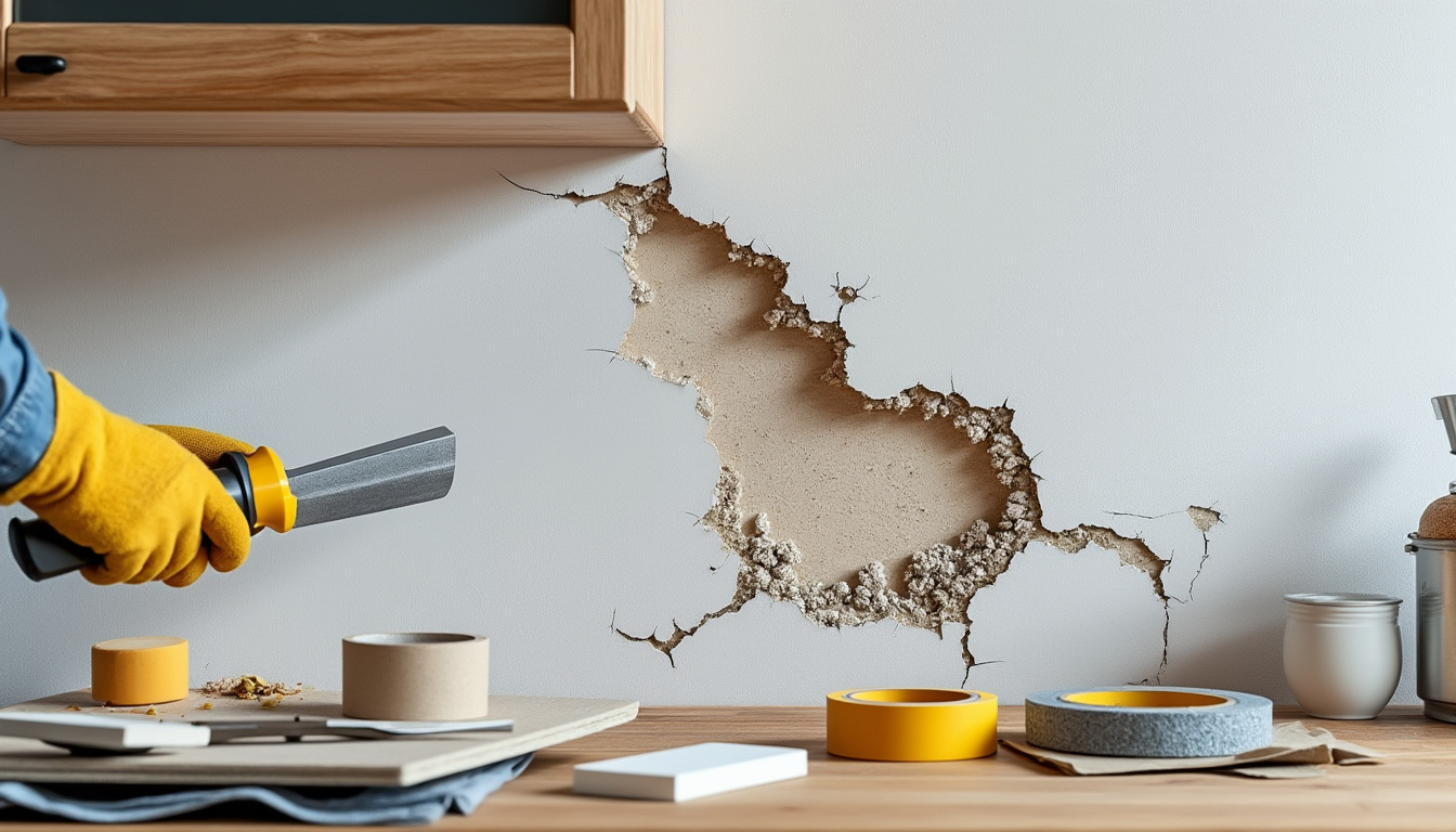 un meuble haut de cuisine s’est arraché du placo ? découvrez comment réparer le mur, renforcer la fixation et remettre votre meuble en place en toute sécurité.